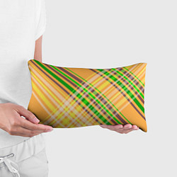 Подушка-антистресс Желто-зеленый геометрический ассиметричный узор, цвет: 3D-принт — фото 2