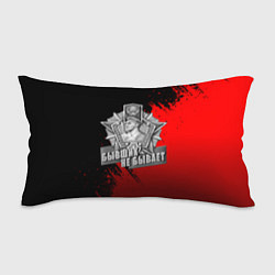 Подушка-антистресс Погран служба - красные разводы, цвет: 3D-принт