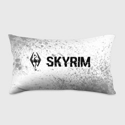 Подушка-антистресс Skyrim glitch на светлом фоне: надпись и символ