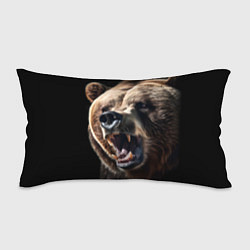 Подушка-антистресс Бурый медведь рычит, цвет: 3D-принт