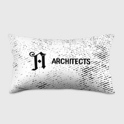 Подушка-антистресс Architects glitch на светлом фоне: надпись и симво, цвет: 3D-принт