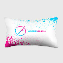 Подушка-антистресс Akame ga Kill neon gradient style: надпись и симво