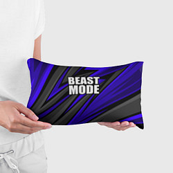 Подушка-антистресс Beast mode - синяя униформа, цвет: 3D-принт — фото 2