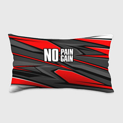 Подушка-антистресс No pain no gain - красный, цвет: 3D-принт