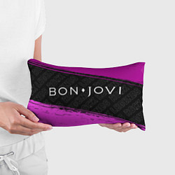 Подушка-антистресс Bon Jovi rock legends: надпись и символ, цвет: 3D-принт — фото 2