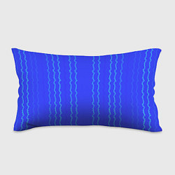 Подушка-антистресс Кривые линии ярко-синий, цвет: 3D-принт