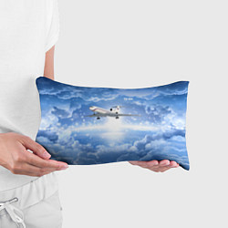 Подушка-антистресс Ту-154 в морозном небе, цвет: 3D-принт — фото 2