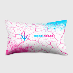 Подушка-антистресс Code Geass neon gradient style: надпись и символ, цвет: 3D-принт