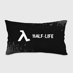 Подушка-антистресс Half-Life glitch на темном фоне: надпись и символ, цвет: 3D-принт