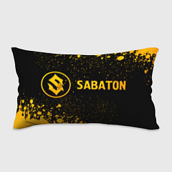 Подушка-антистресс Sabaton - gold gradient: надпись и символ
