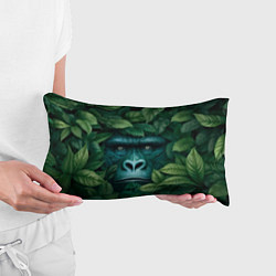 Подушка-антистресс Горилла в кустах джунгли, цвет: 3D-принт — фото 2