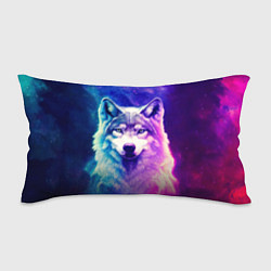 Подушка-антистресс Волк космический, цвет: 3D-принт