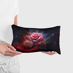 Подушка-антистресс Алая космическая роза - Нейросеть, цвет: 3D-принт — фото 2