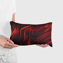 Подушка-антистресс CSGO red abstract, цвет: 3D-принт — фото 2