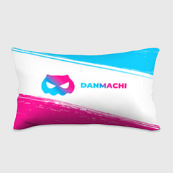 Подушка-антистресс DanMachi neon gradient style: надпись и символ