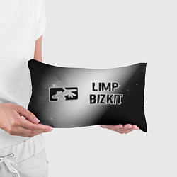 Подушка-антистресс Limp Bizkit glitch на светлом фоне: надпись и симв, цвет: 3D-принт — фото 2