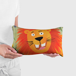 Подушка-антистресс Рыжий веселый лев, цвет: 3D-принт — фото 2