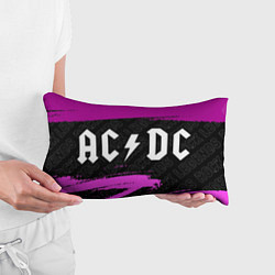 Подушка-антистресс AC DC rock legends: надпись и символ, цвет: 3D-принт — фото 2