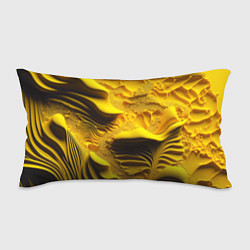 Подушка-антистресс Желтая объемная текстура, цвет: 3D-принт