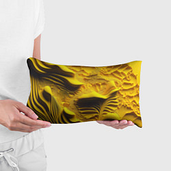 Подушка-антистресс Желтая объемная текстура, цвет: 3D-принт — фото 2