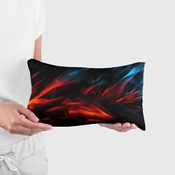 Подушка-антистресс Red black abstract, цвет: 3D-принт — фото 2