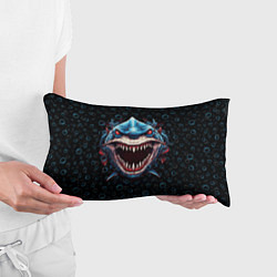 Подушка-антистресс Evil shark, цвет: 3D-принт — фото 2