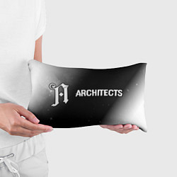 Подушка-антистресс Architects glitch на темном фоне: надпись и символ, цвет: 3D-принт — фото 2
