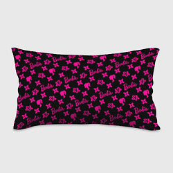 Подушка-антистресс Барби паттерн черно-розовый, цвет: 3D-принт