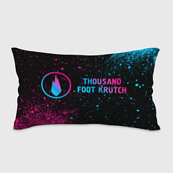 Подушка-антистресс Thousand Foot Krutch - neon gradient: надпись и си, цвет: 3D-принт