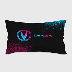 Подушка-антистресс Changan - neon gradient: надпись и символ