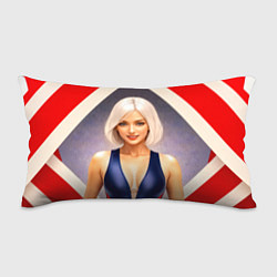 Подушка-антистресс Девушка блондинка в спортивном костюме