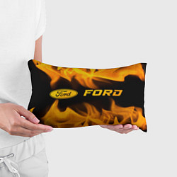 Подушка-антистресс Ford - gold gradient: надпись и символ, цвет: 3D-принт — фото 2