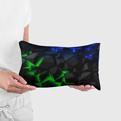 Подушка-антистресс Разлом синих и зеленых плит, цвет: 3D-принт — фото 2