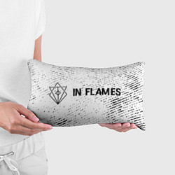 Подушка-антистресс In Flames glitch на светлом фоне: надпись и символ, цвет: 3D-принт — фото 2