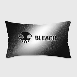 Подушка-антистресс Bleach glitch на светлом фоне: надпись и символ