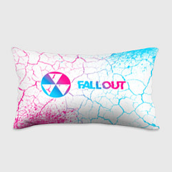 Подушка-антистресс Fallout neon gradient style: надпись и символ