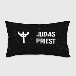 Подушка-антистресс Judas Priest glitch на темном фоне: надпись и симв, цвет: 3D-принт