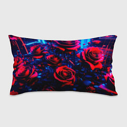 Подушка-антистресс Красные розы cuberpank, цвет: 3D-принт