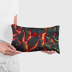 Подушка-антистресс CSGO красные плиты с лавой, цвет: 3D-принт — фото 2