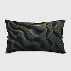 Подушка-антистресс Объемная темная текстура, цвет: 3D-принт