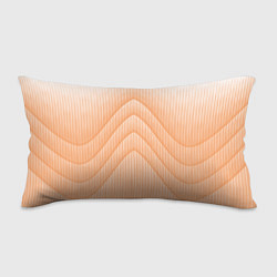 Подушка-антистресс Полосатый оранжевый градиент, цвет: 3D-принт