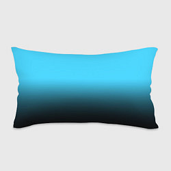 Подушка-антистресс Градиент чёрно-голубой, цвет: 3D-принт