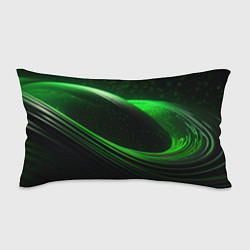 Подушка-антистресс Зеленые абстрактные волны, цвет: 3D-принт
