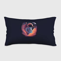 Подушка-антистресс Космонавт в космических облаках, цвет: 3D-принт