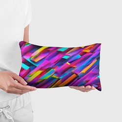 Подушка-антистресс Неоновые разноцветные пластины, цвет: 3D-принт — фото 2
