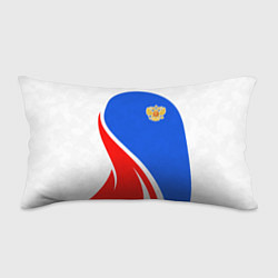 Подушка-антистресс Герб РФ - white sport, цвет: 3D-принт
