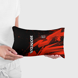Подушка-антистресс Honda - красная абстракция, цвет: 3D-принт — фото 2