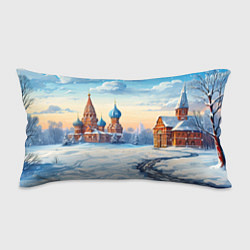 Подушка-антистресс Российская зима, цвет: 3D-принт