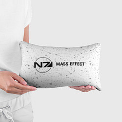 Подушка-антистресс Mass Effect glitch на светлом фоне по-горизонтали, цвет: 3D-принт — фото 2