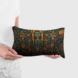 Подушка-антистресс Орнамент в египетском стиле, бюст Нефертити, цвет: 3D-принт — фото 2